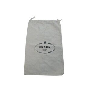 Prada‎ Milano Dal 1913 Travel Shoes Bag Unisex White Dust Cover Drawstring Logo